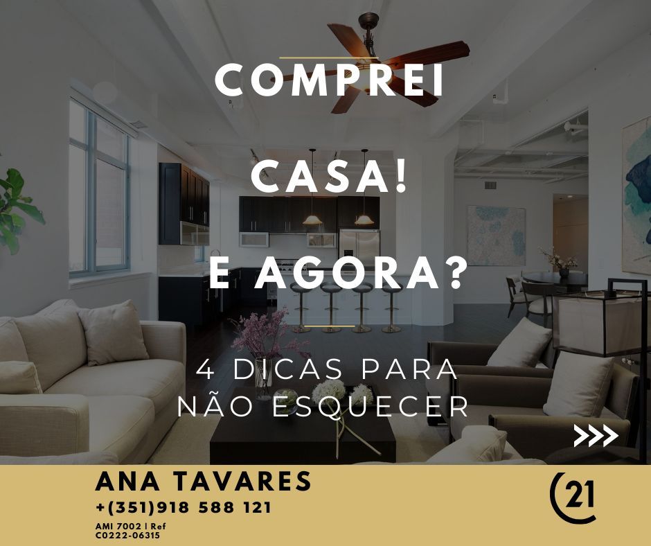 Comprei casa. E agora?